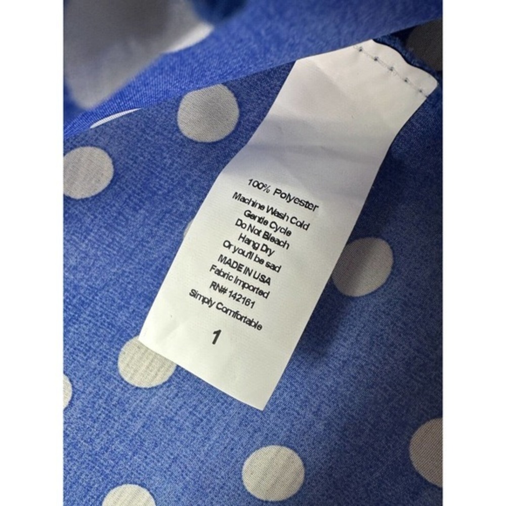 LuLaRoe Girls BIANKA Kimono Size 1 fits (2T-4) Blue & White Polk Dot Beach‎ - Picture 4 of 6